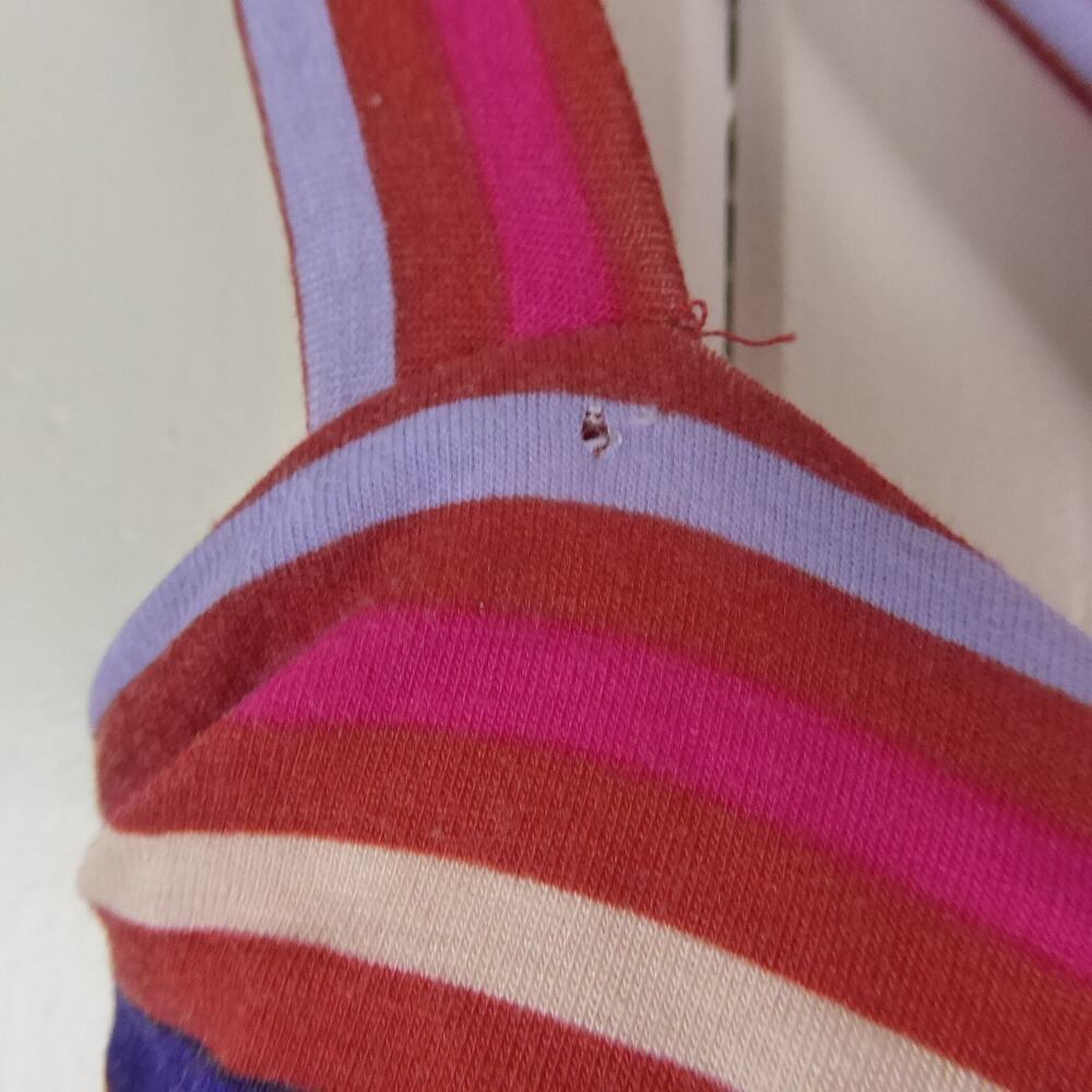 Anthropologie Maeve Dress Womens SZ M Sleeveless Striped Boho Ruffled Coastal - Picture 6 of 15